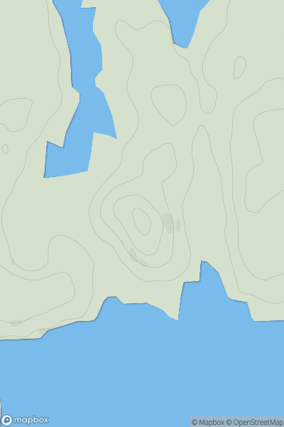 Thumbnail image for Druim Mor [Morvern and Kingairloch] showing contour plot for surrounding peak